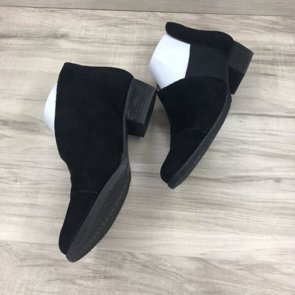 Blondo Ankle Boots Women's 6.5 Black Waterproof Suede Leather Booties - Picture 6 of 10